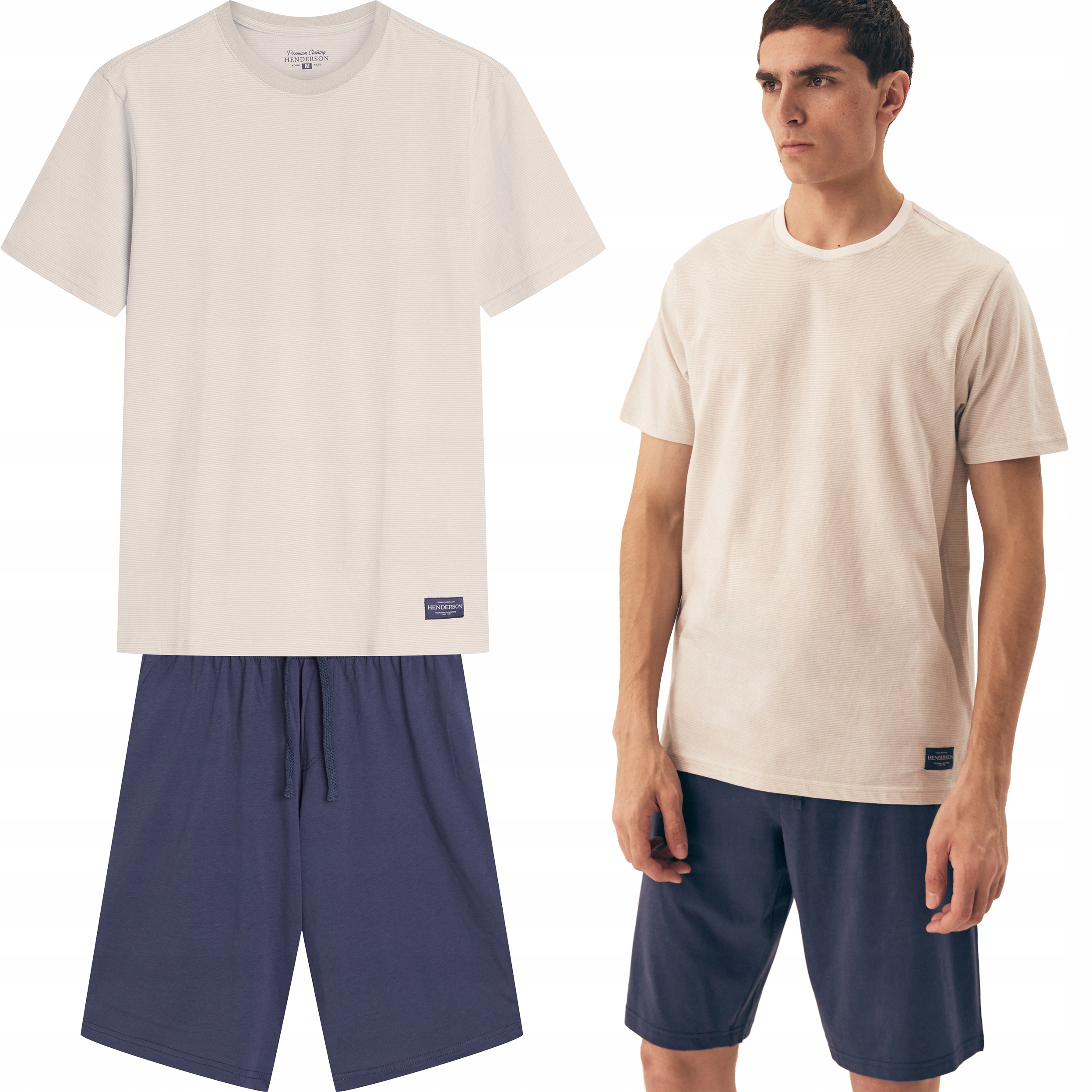 Pánské Pyžamo Henderson Dive letní krátký komplet 100% Bavlna M