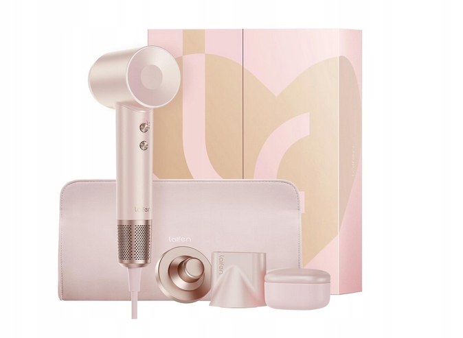 Laifen Premium Sušič Vlasov, koncovky, puzdro Róžová ionizačná kabelka