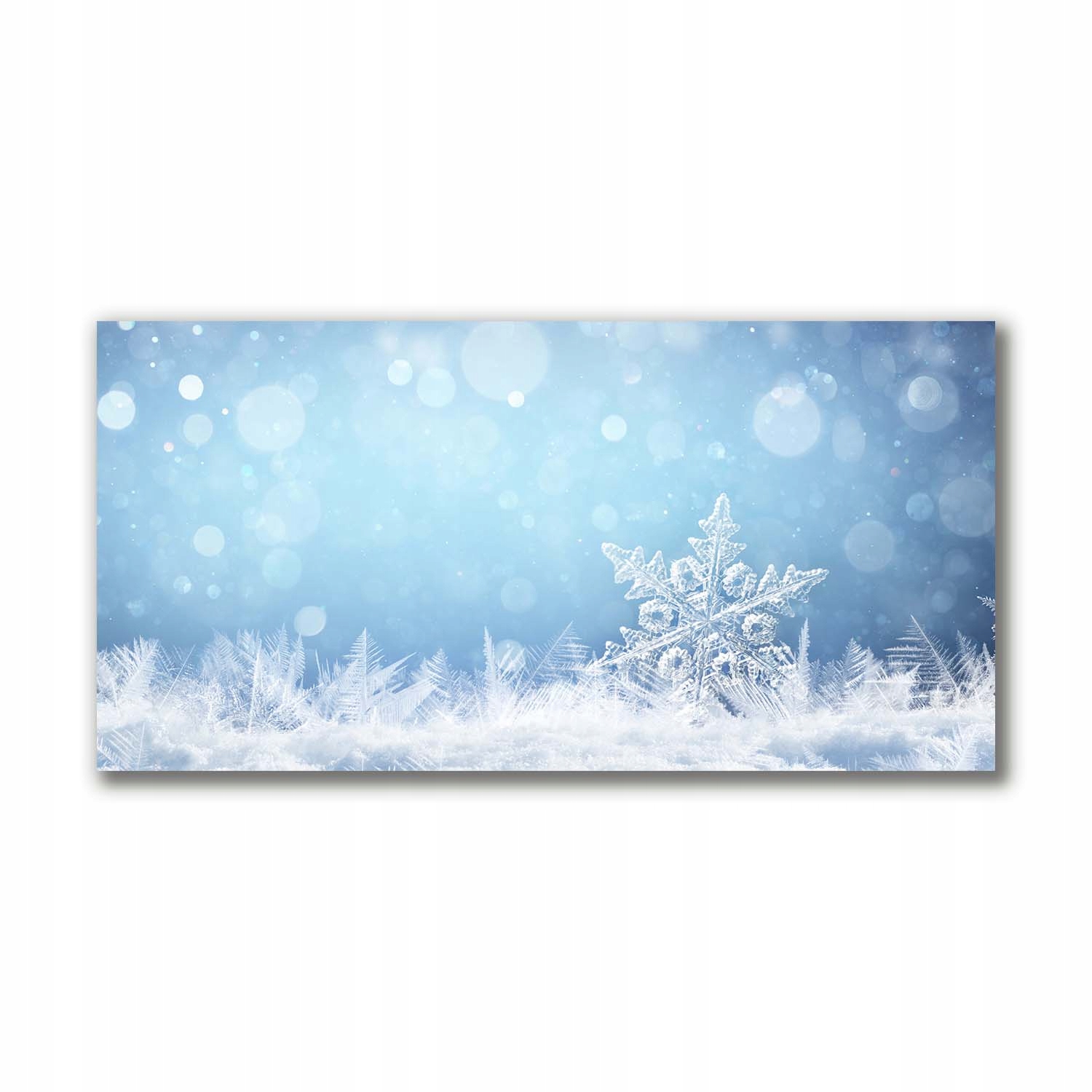 

Canvas 120x60 na prezent Płatki śniegu Zima Śnieg