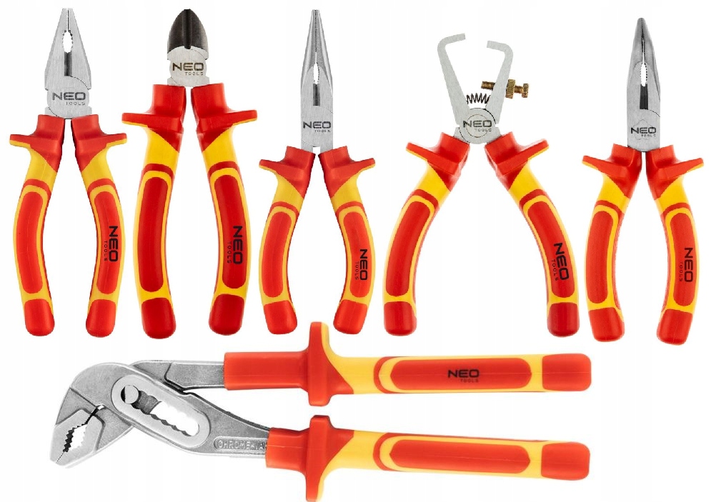 Neo Tools Sada Kleští Pro Elektrikáře 1000V Kombinačky Kleště/ Na Trubky