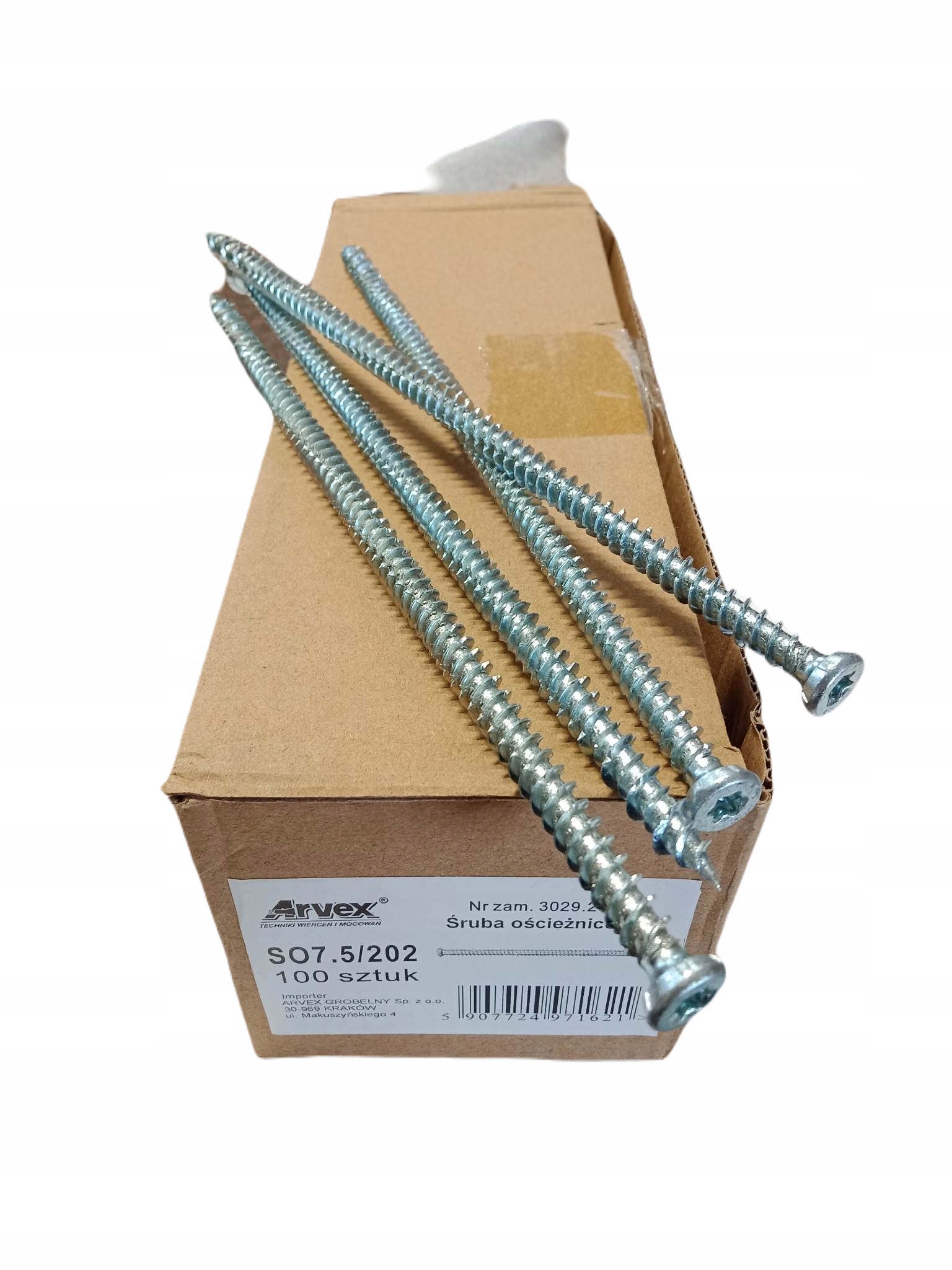 

Śruby wkręty do ościeżnic okien betonu 7,5x202 100