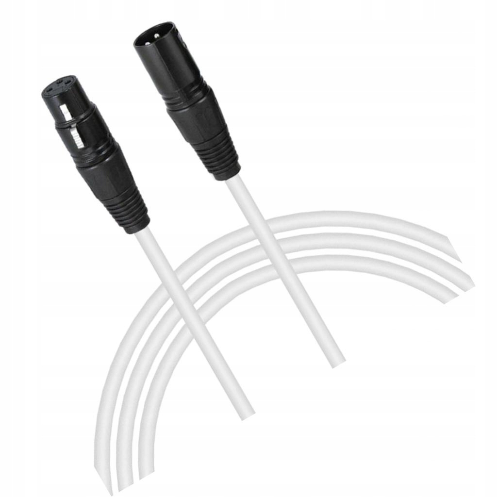 XLR do 3pin MIC Kabel ekranowany mikrofon 3M Długość kabla 1 m