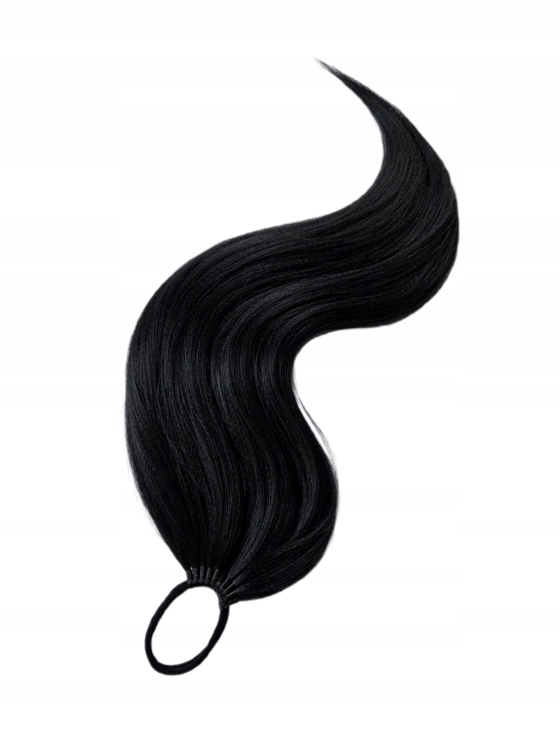 Kucyk Doczepiany Na Gumce, Kuc-Gumka, Treska, czarny, Królowa Nocy, 40cm