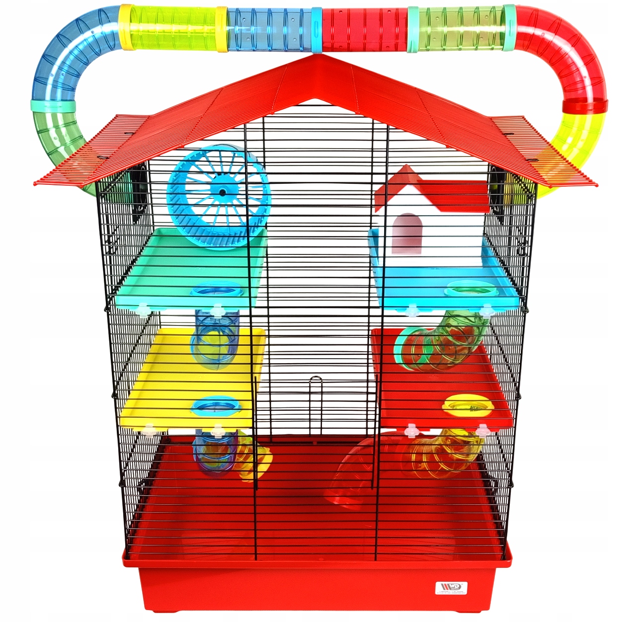 Béžová klec s podnosem pro malé hlodavce Wd-Impex 67 x 49 x 33 cm