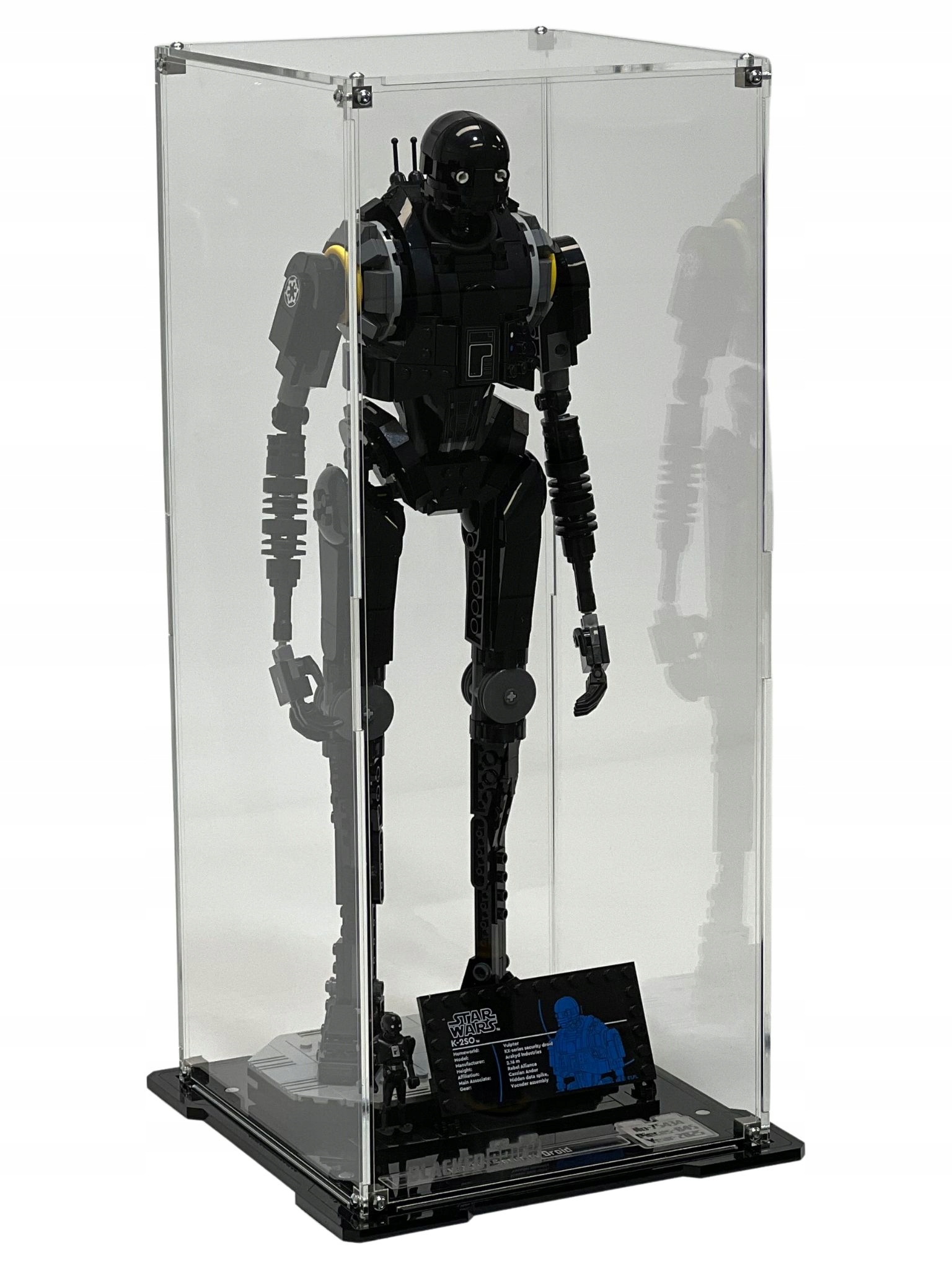 Vitrína Blacked Brick pre Lego 75434 Star Wars strážny droid K-2SO