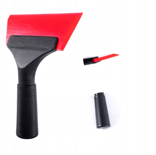 Rakla,Ściągaczka do Folii Uchwyt z Tworzywa Wymiene Ostrze Czerwona PPF Kod producenta Folie4U