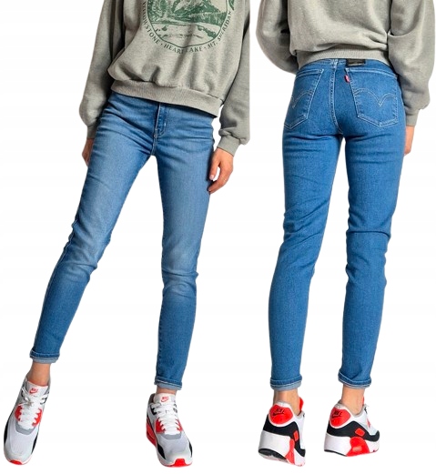 džínové kalhoty Levi's Mile High Skinny W26 L28 Premium modré Xs