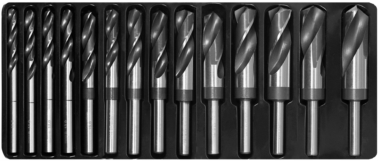 Wiertła do metalu zatoczone Hss wiertło od 10mm do 28mm 14szt