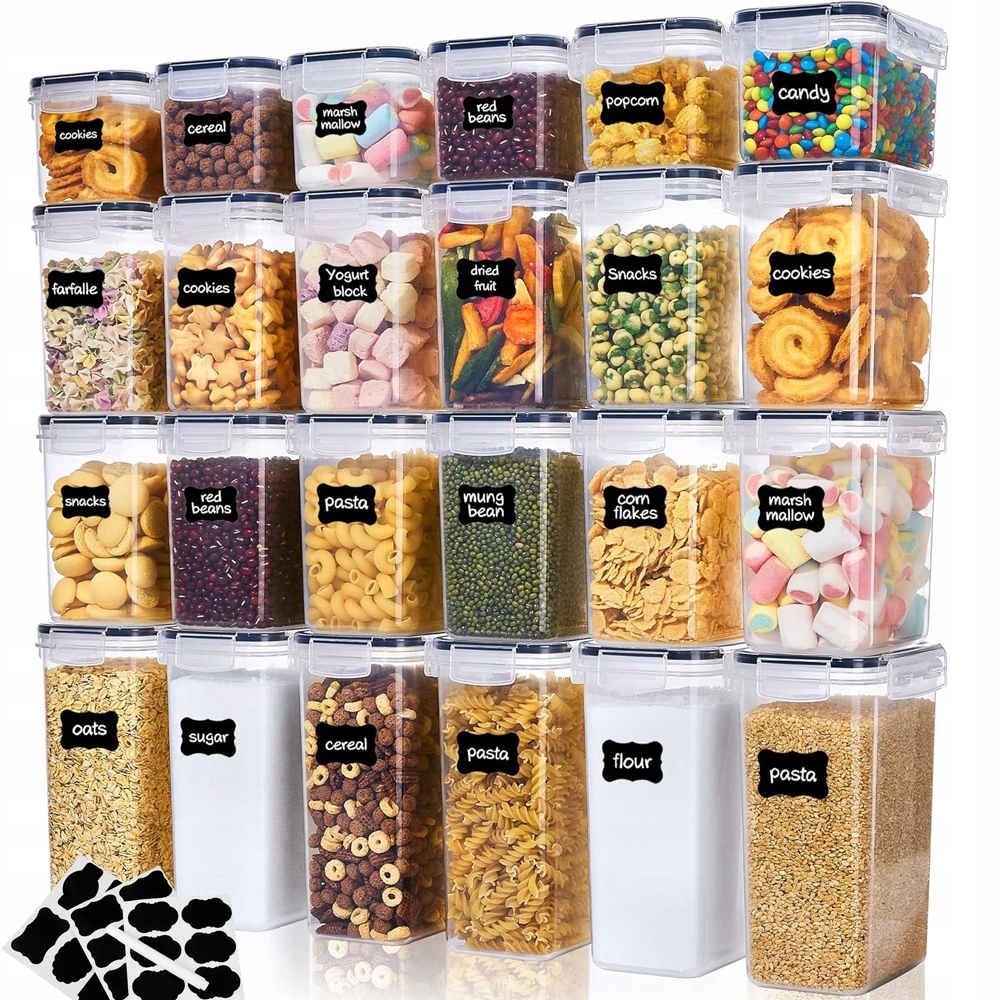 24 Ks Sada Dóz Na Potraviny Nádoby Na Skladování