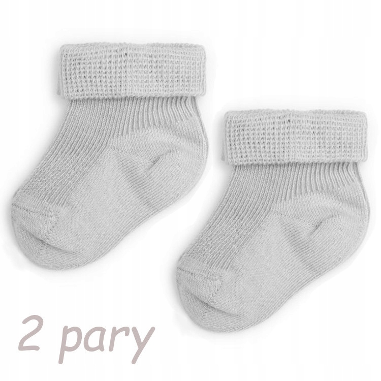 

Skarpetki dla niemowlaka bezuciskowe 2 pary 3-6 m
