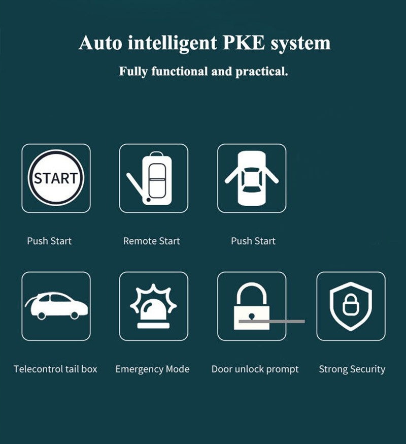 Zblizeniowy bluetooth zdalne odpalanie keyless Car type Undefined