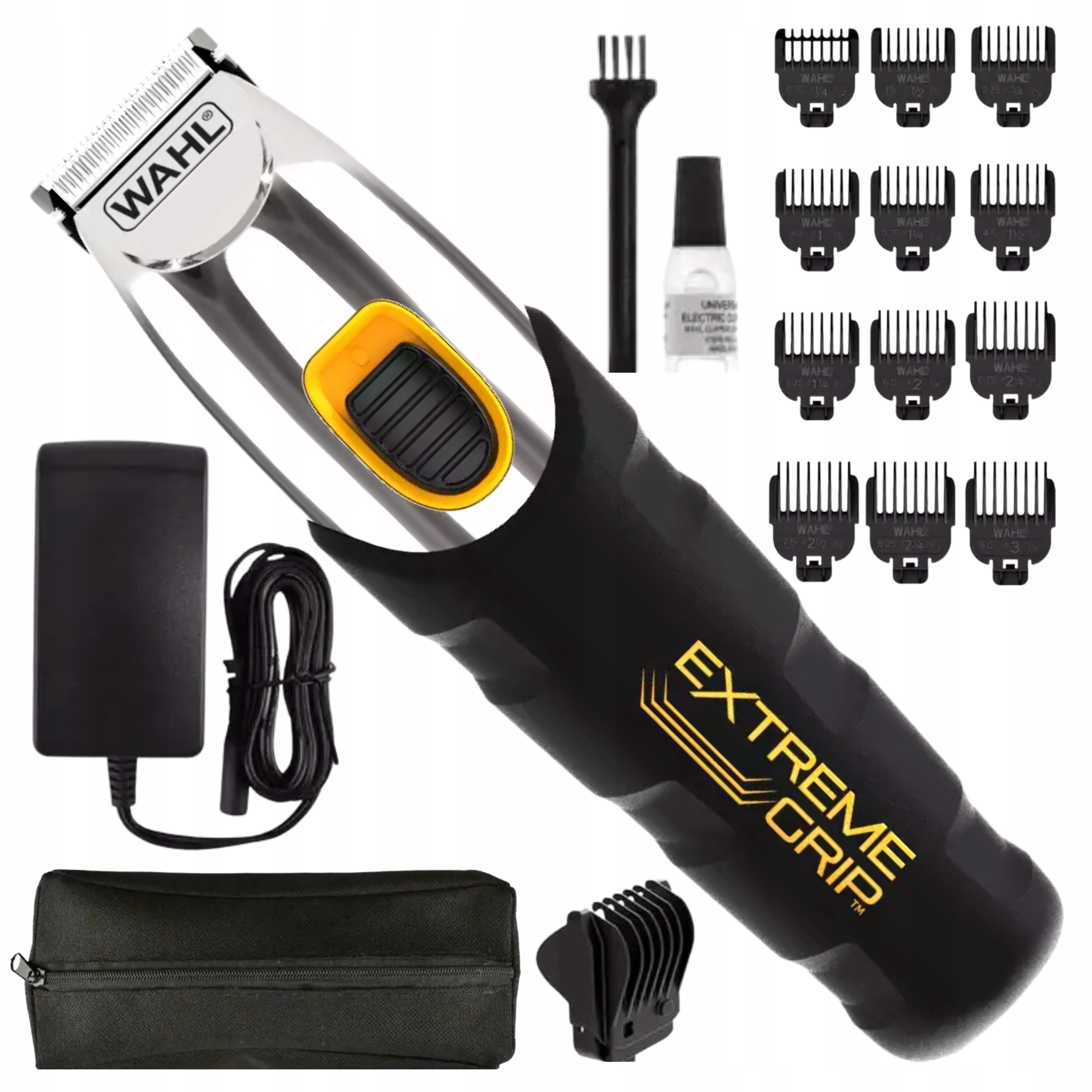 Voděodolný strojek na vlasy a vousy Wahl 9893-0440 Zastřihovač Extreme Grip
