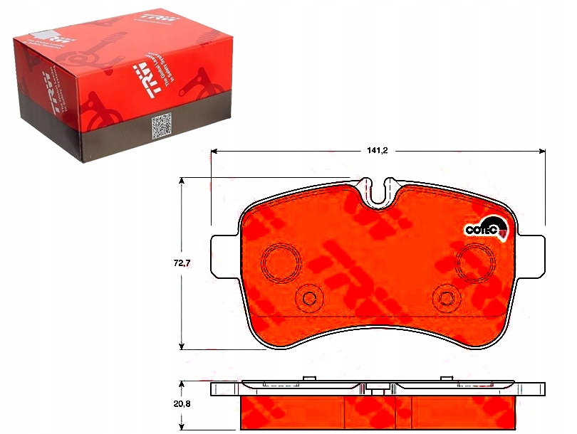 Brzdové Destičky Iveco Zadní Daily 06-14 Trw Asistent Kolize #34