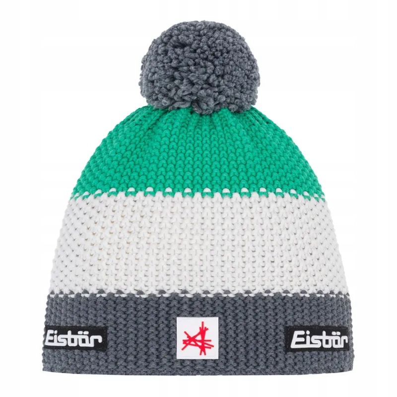 Czapka Eisbar Star Pompon Navy Anthracite White Green 33172#645