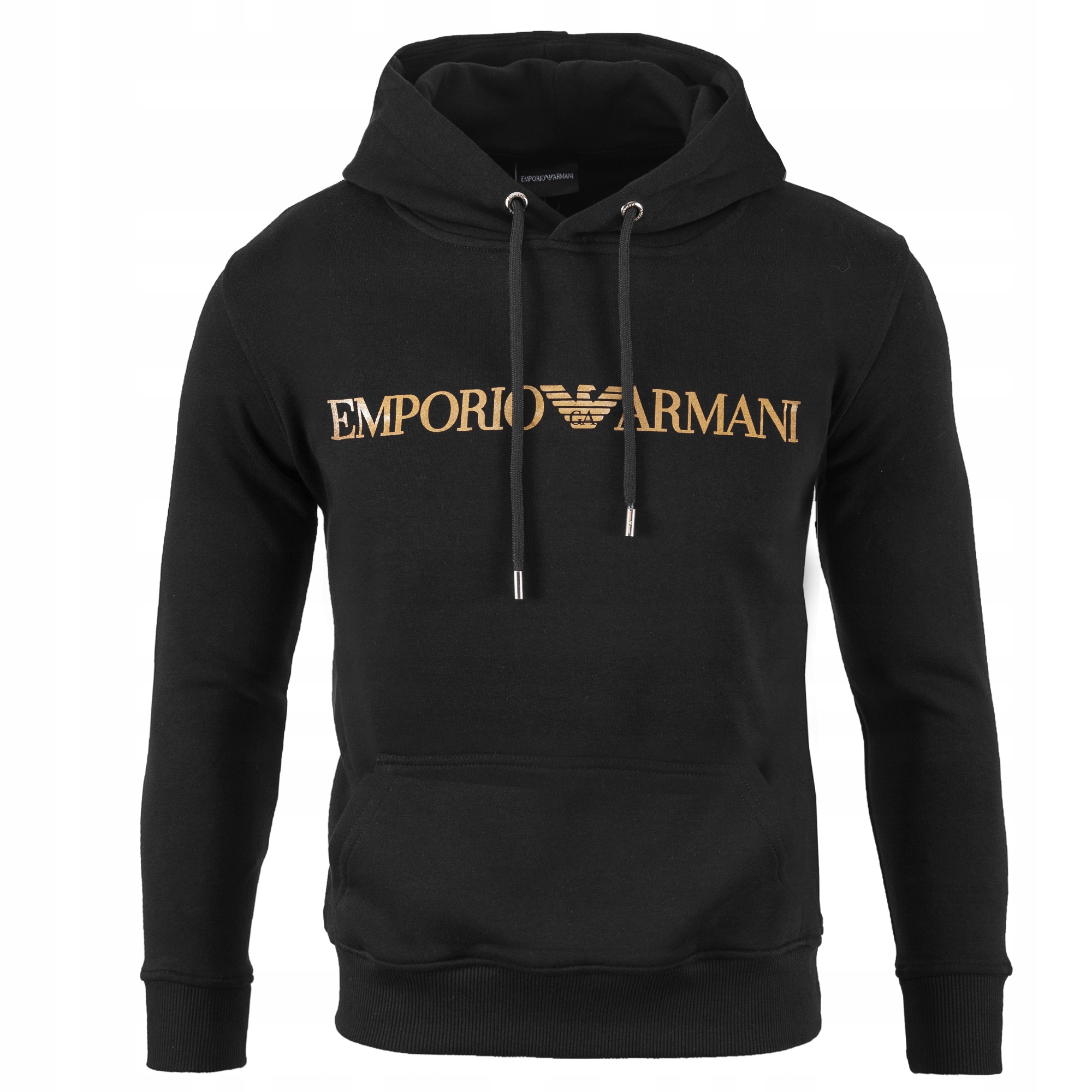 

Emporio Armani Bluza Z Kapturem Złote Logo /XXL