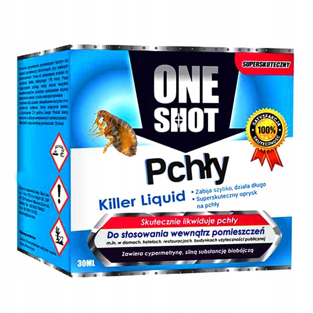 

One Shot Na Pchły Mocny Środek Biobójczy 30 ML