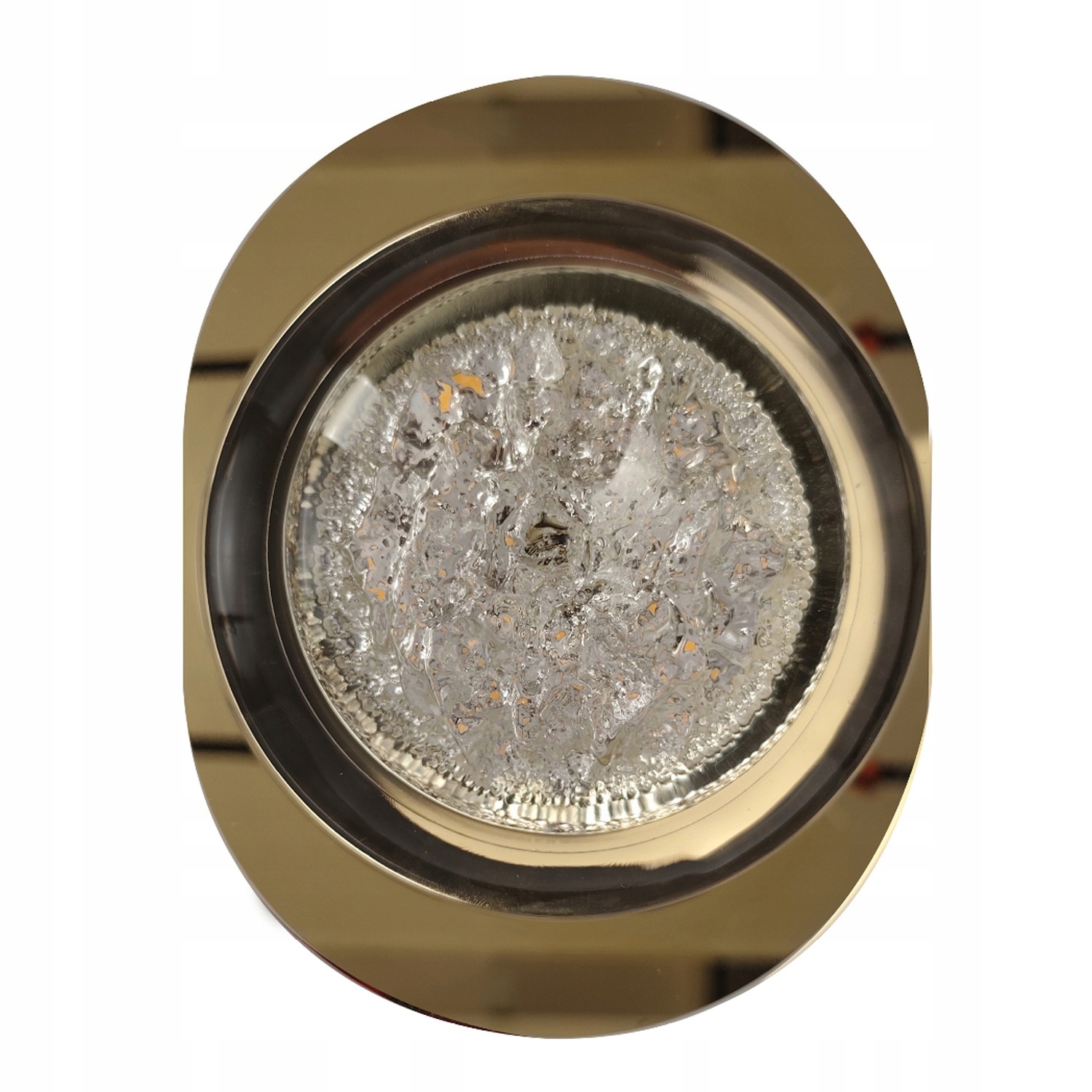 Nástěnné svítidlo napodobující zmrzlý led ve středu lampy do chodby Euforia křišťál