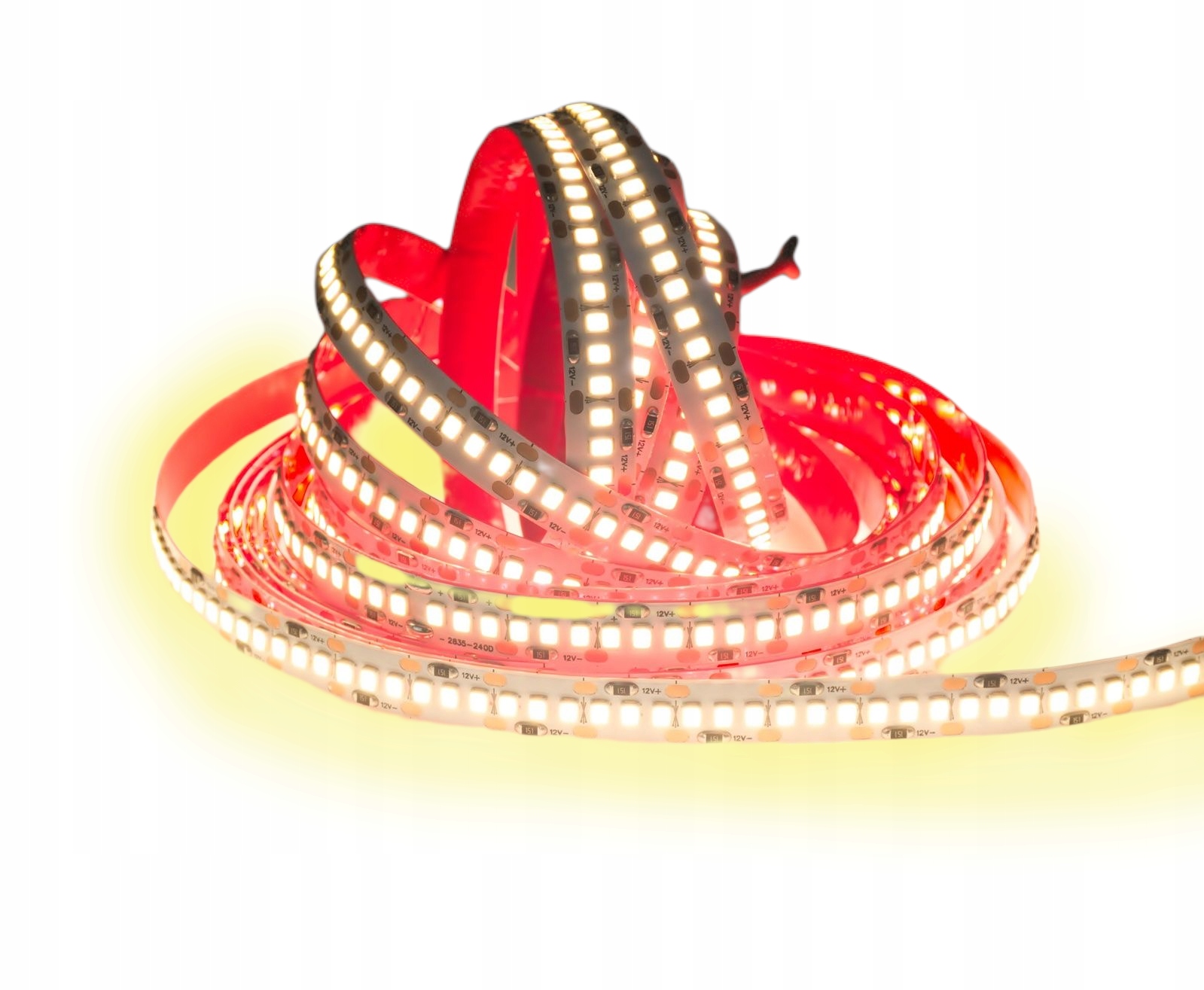 Led páska Premium 240Diod/m 24W/m extra silná 2835 bílá teplá 5 m