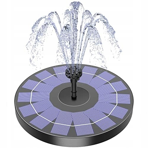 AISITIN 2,5W Solar Fountain Pump for Garden Pond, Floating, 6 Nozzles — miniatura 4