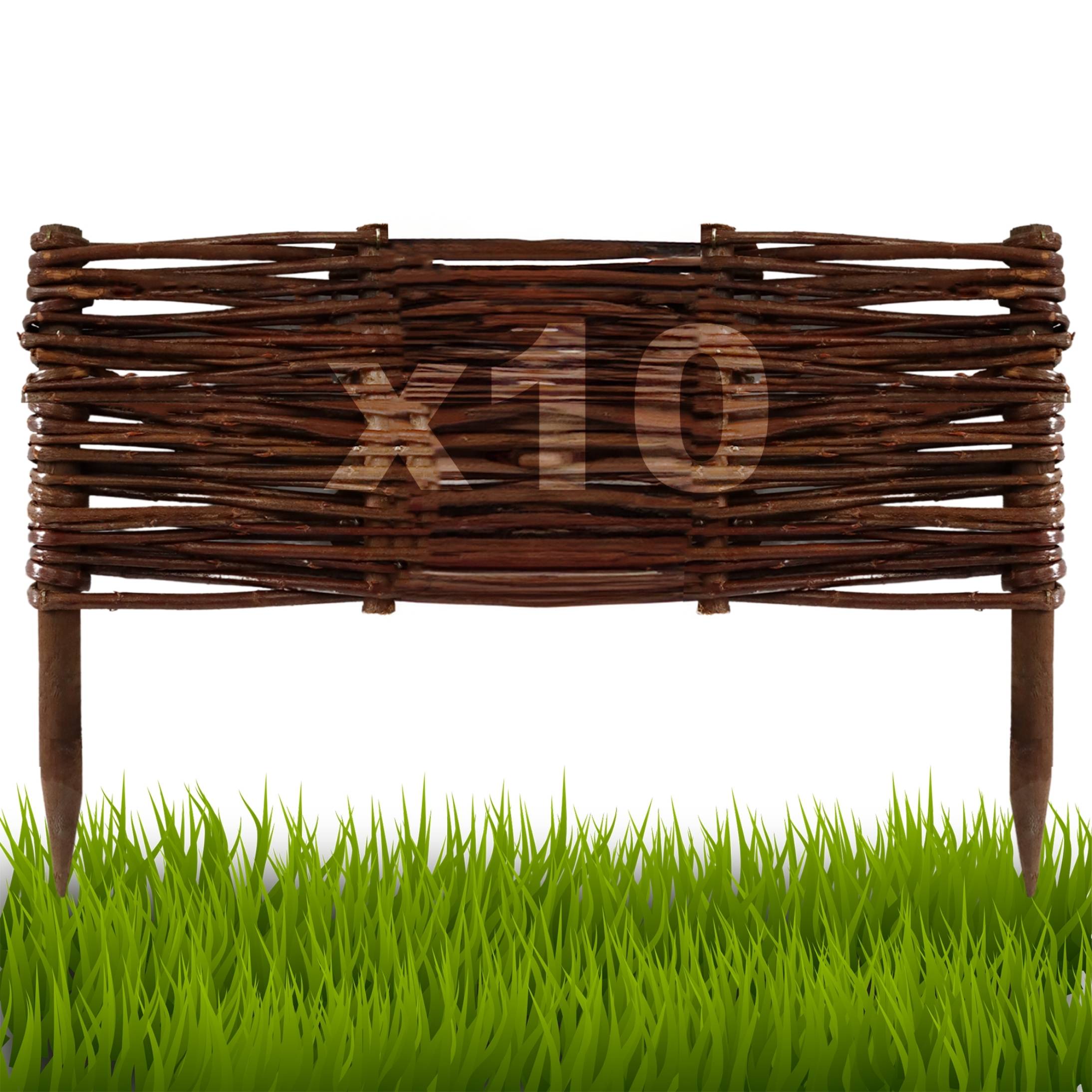 10 kusů Palisáda, plot trávníkový lem 20/40 cm Výrobce