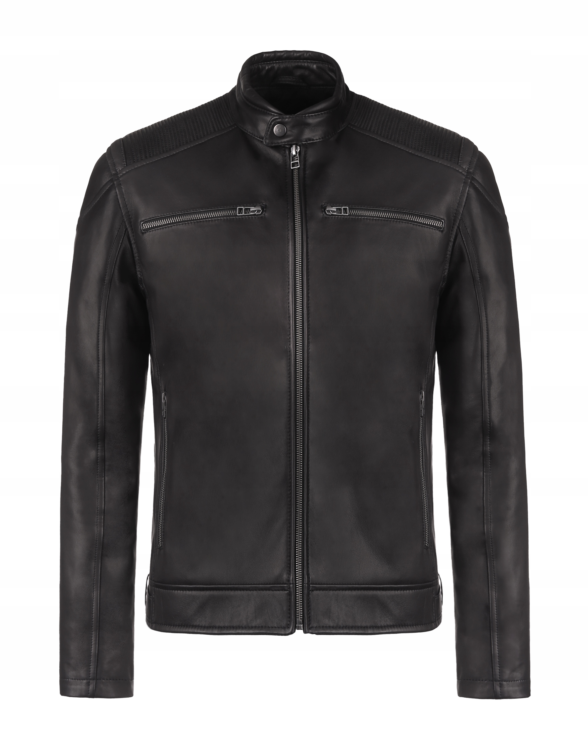 Černá Pánská Kožená Bunda David XL