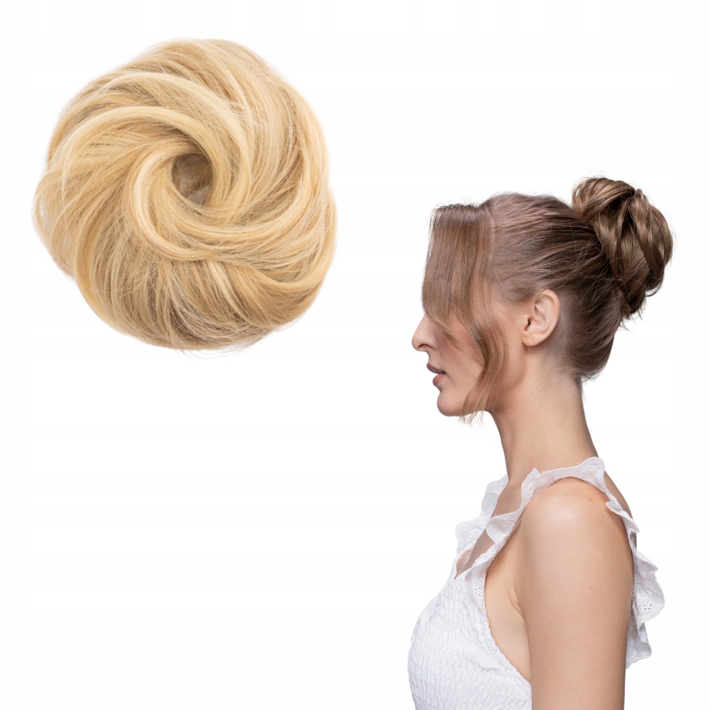 

Doczepiany Kok na gumce Gęsty Koczek blond #613/24