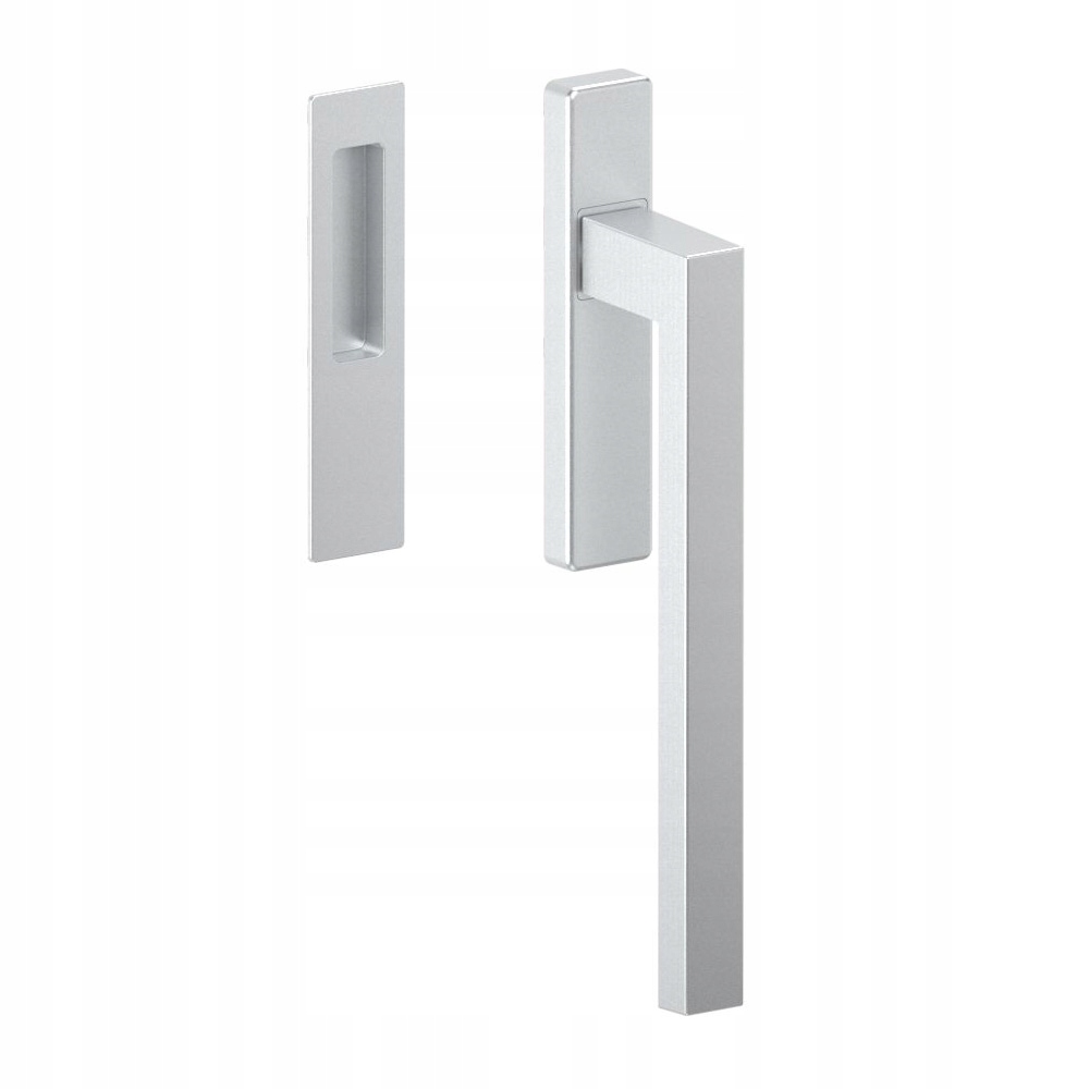 Klika úchytka pro terasové dveře Hs Dublin F1 pískovaná stříbrná