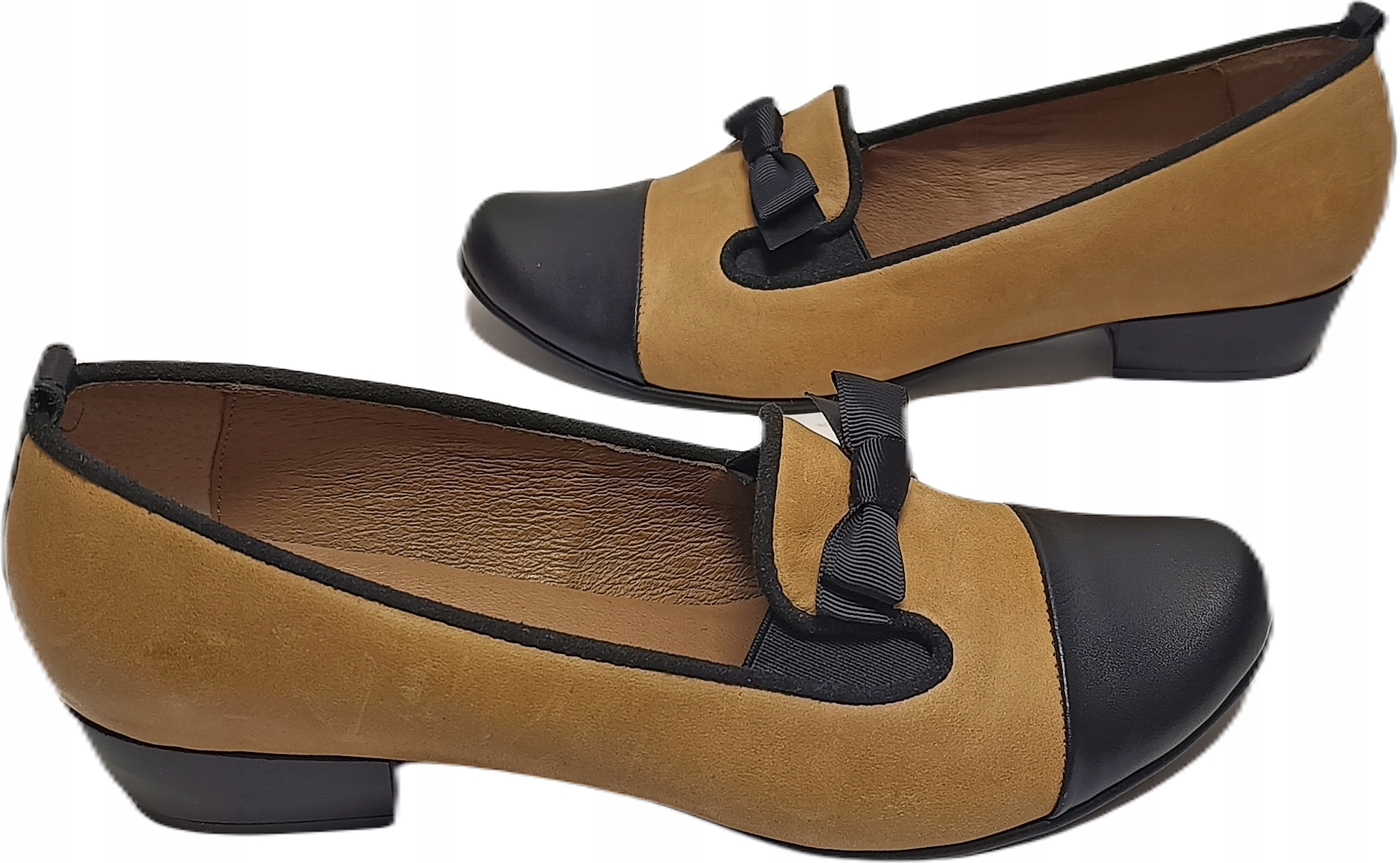 Elegantní Mokasíny z kůže Vanessa 657 Hořčice r37