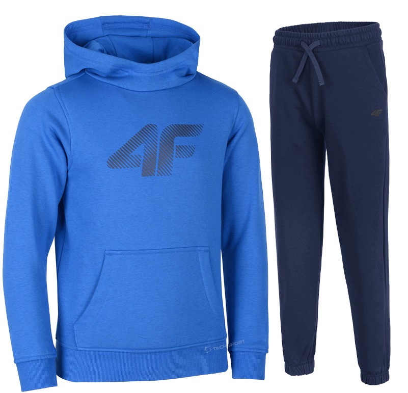 4F Chłopięcy Dres Komplet Bluza Kangurka Spodnie rozm 164