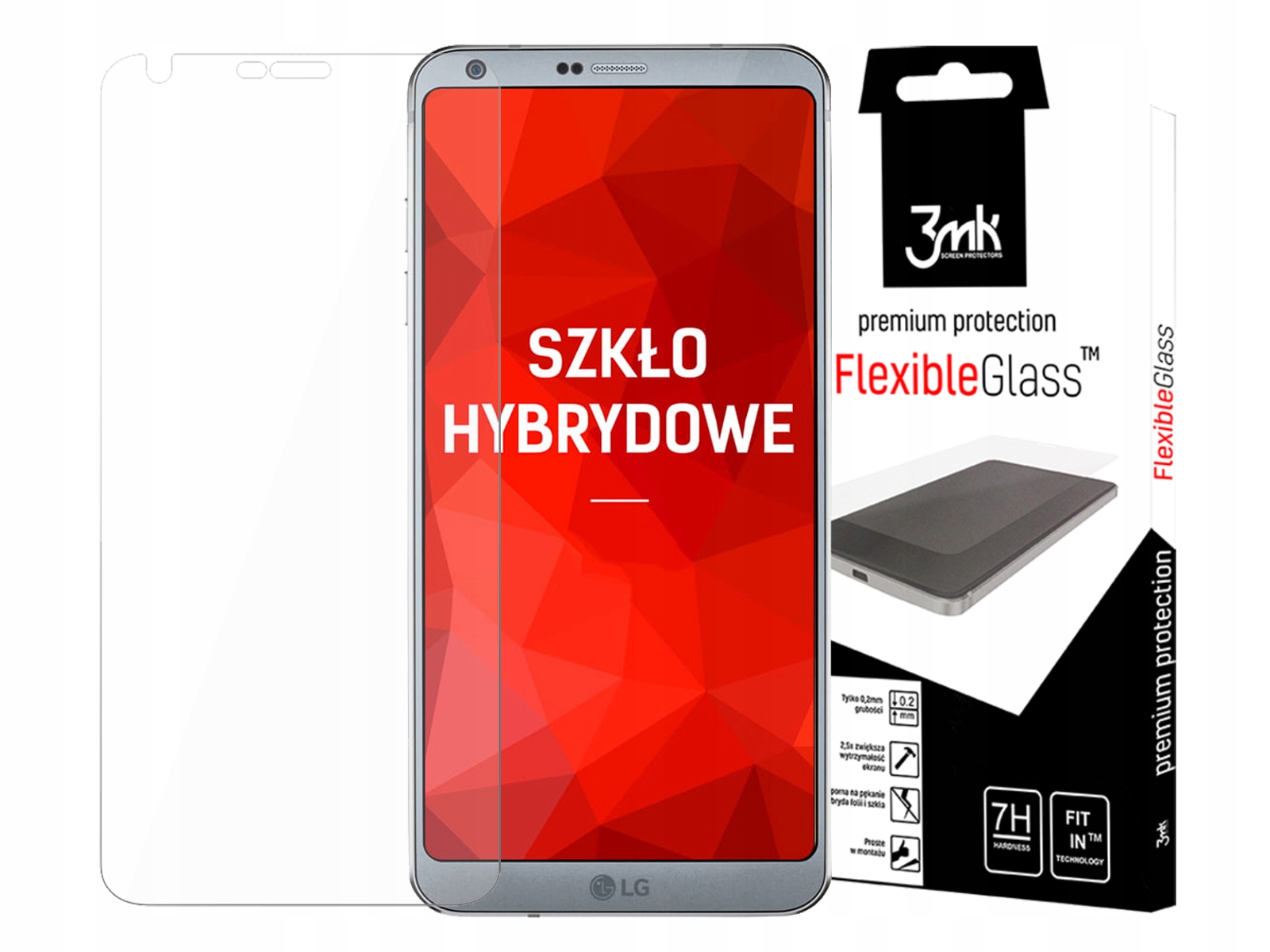 

3MK Szyba Szkło Hybrydowe Flexibleglass Do Lg G6