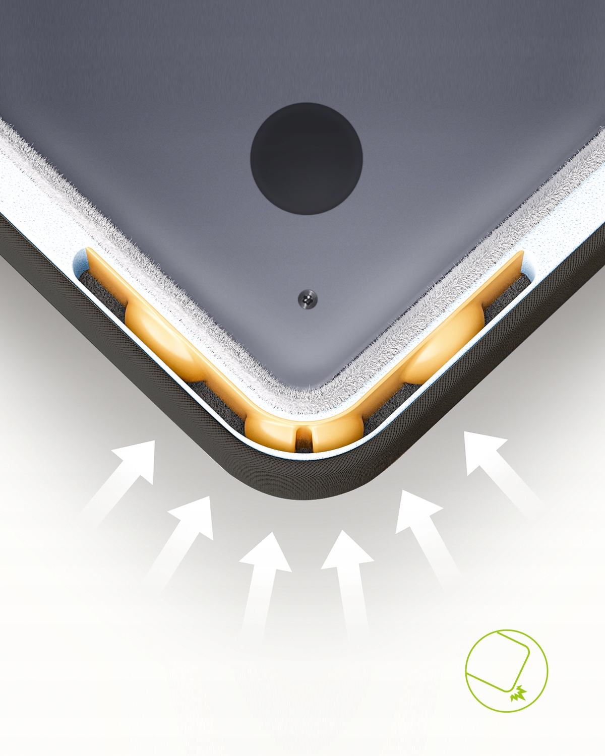 INNOSTYLE TORBA NA LAPTOPA 14" WODOODPORNA ETUI OMNIPROTECT SLIM CZARNA Wielkość matrycy 14