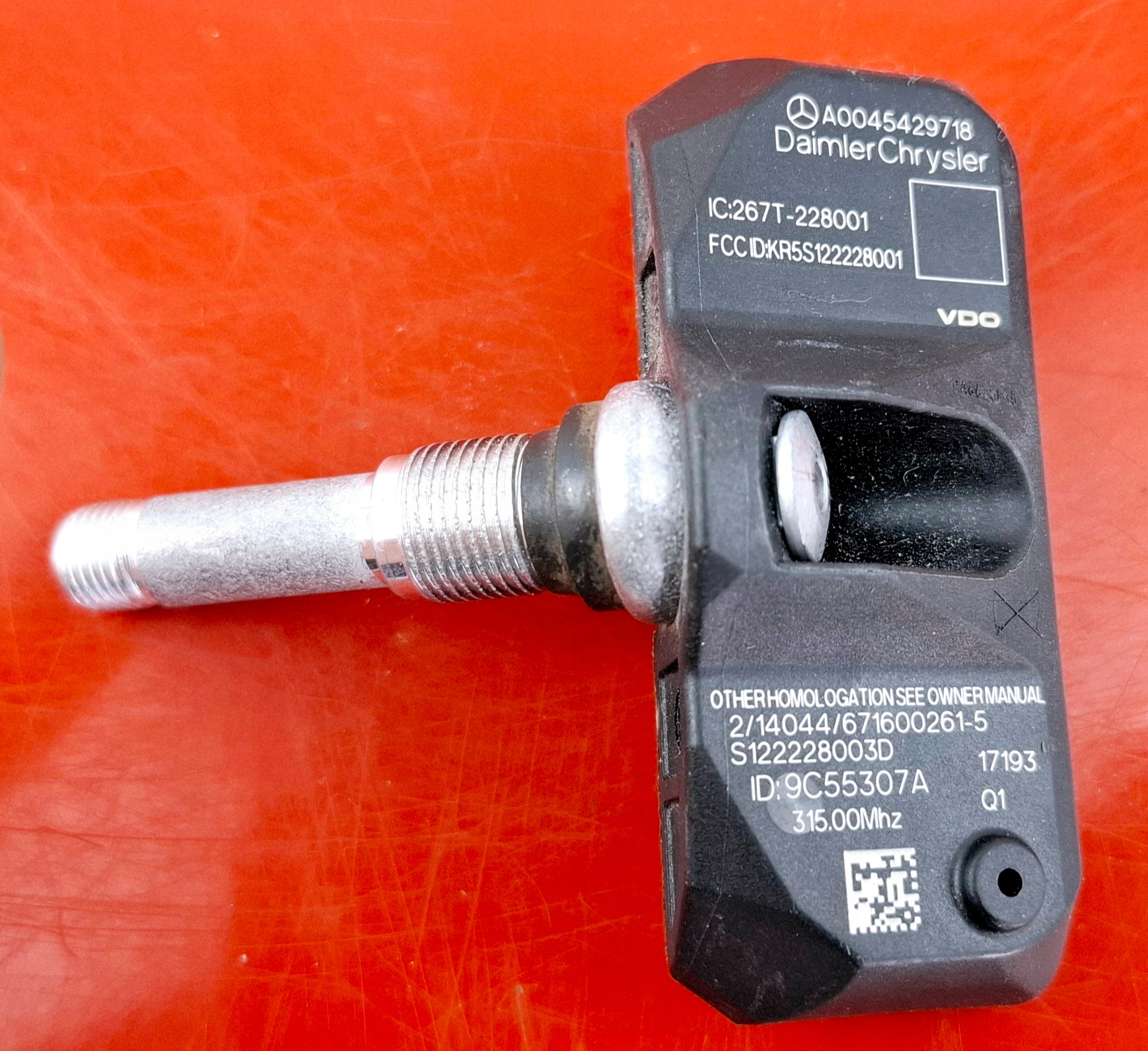 Mercedes-Benz Oe Snímač tlaku v pneumatikách A0045429718