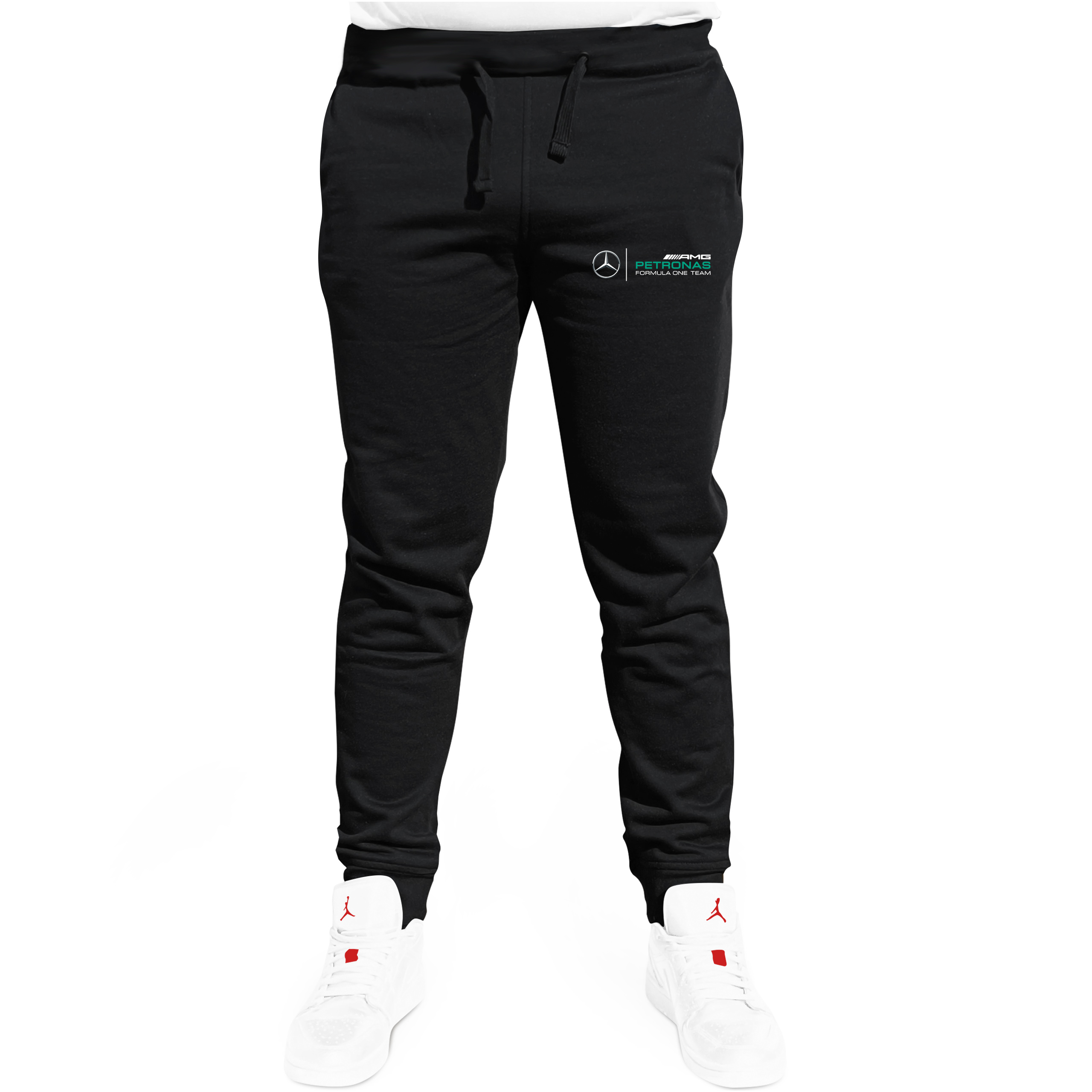 MERCEDES AMG BLUZA MĘSKA Z KAPTUREM + SPODNIE DRESOWE PETRONAS F1 ROZ XL Rozmiar XL