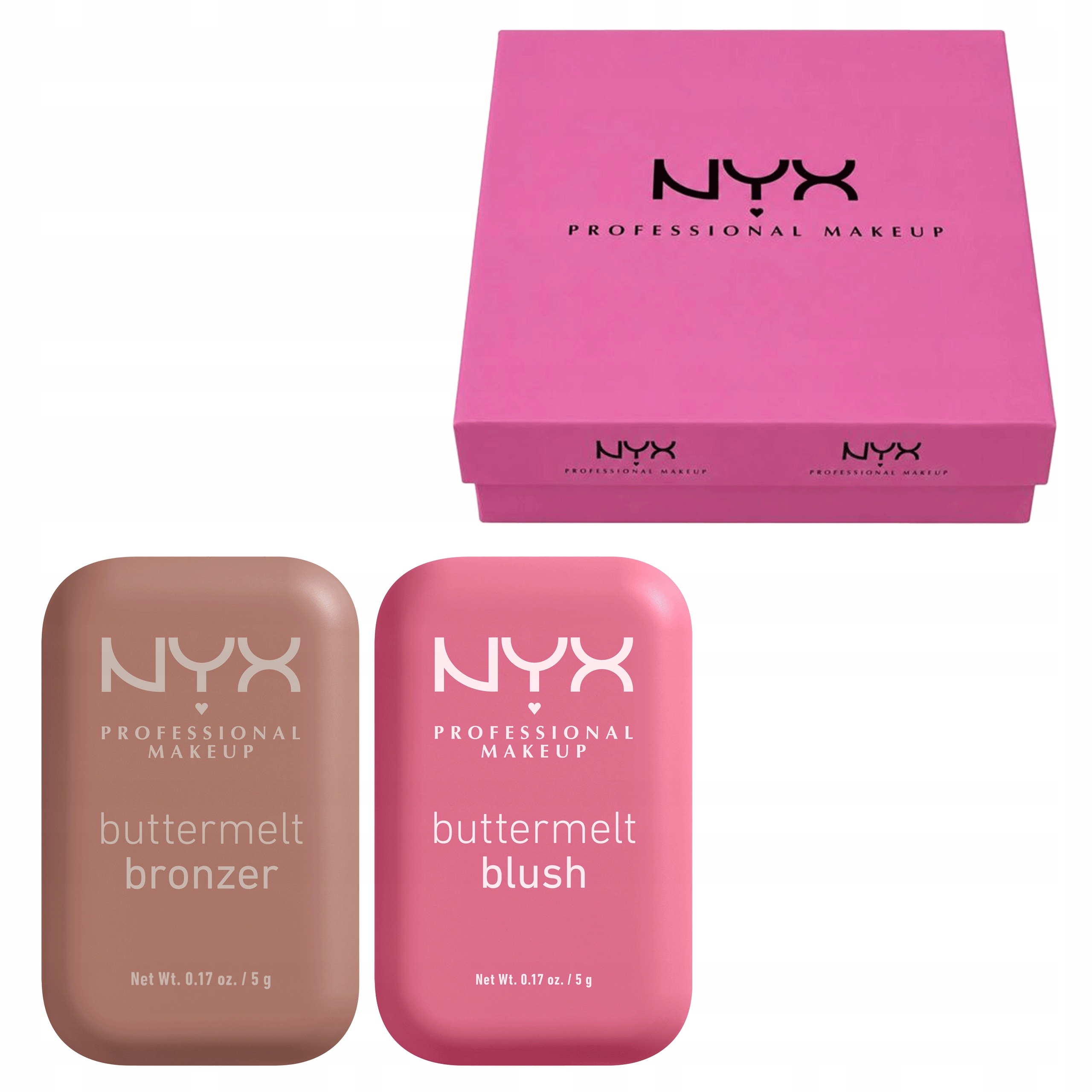 Zestaw Nyx Róż Buttermelt 06 Bronzer Buttermelt 03 Deserve Butta