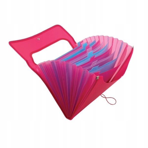 

Teczka Vfile Strigo A4 z 6 przekładkami różowa