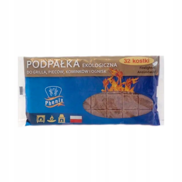 Podpałka eko (szara) 32-kostki Phenix — 4