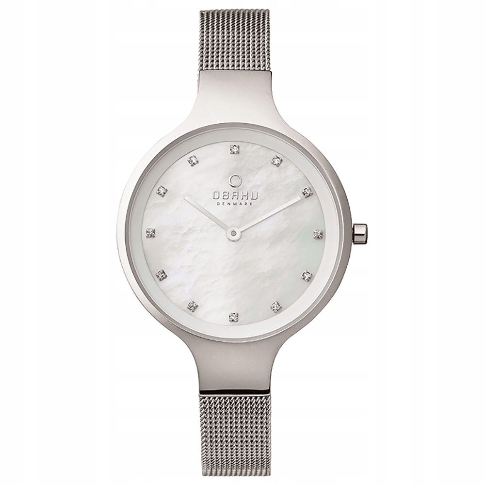 Dámské hodinky Obaku Denmark V173LXCIMC Zirkony stříbrné