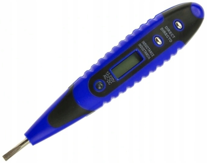 PRÓBNIK NAPIĘCIA LCD 12-220V PROBÓWKA TESTER LED