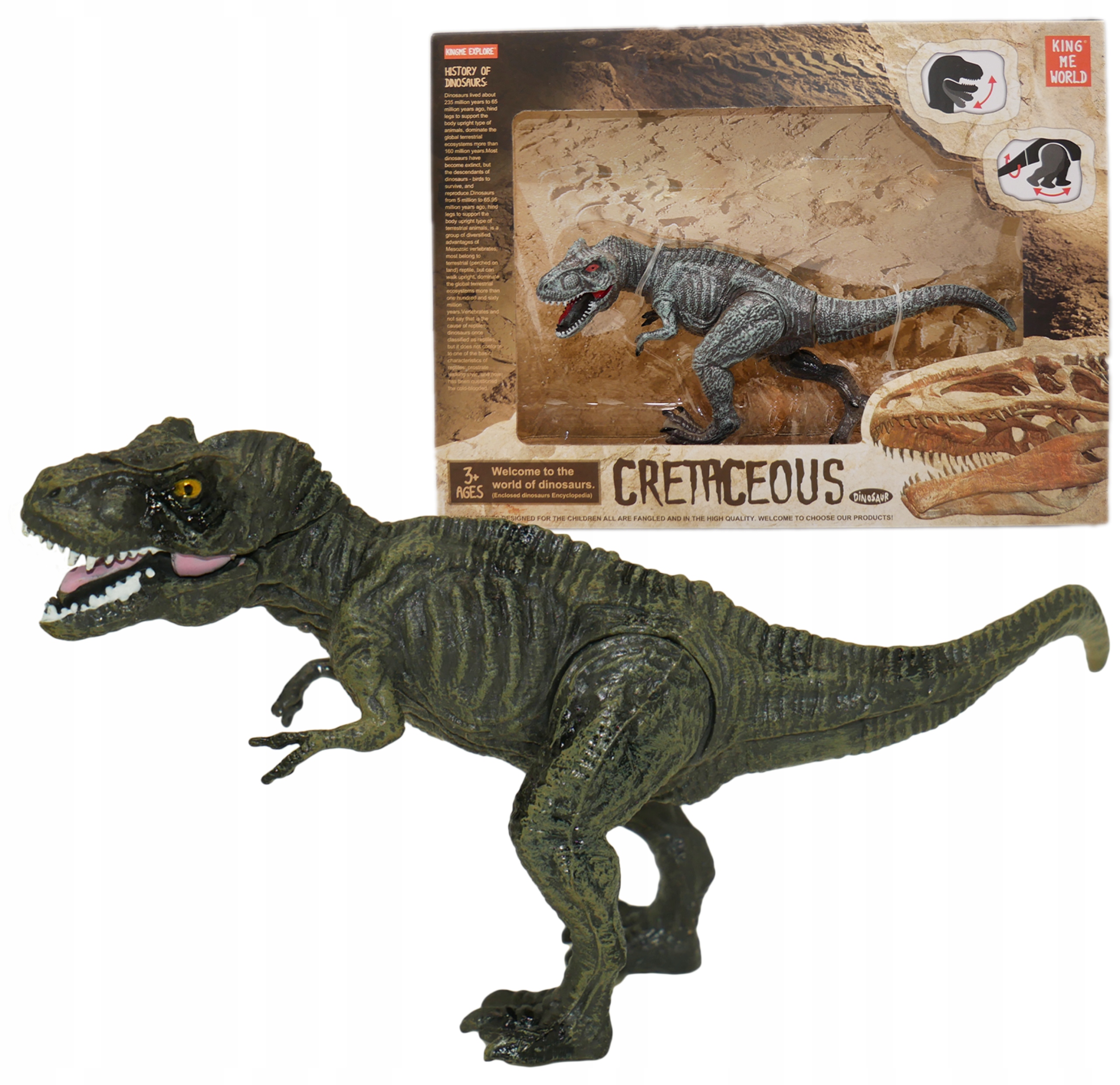 

Dinozaur dinozaury figurki Ruchomy Tyranozaur Trex