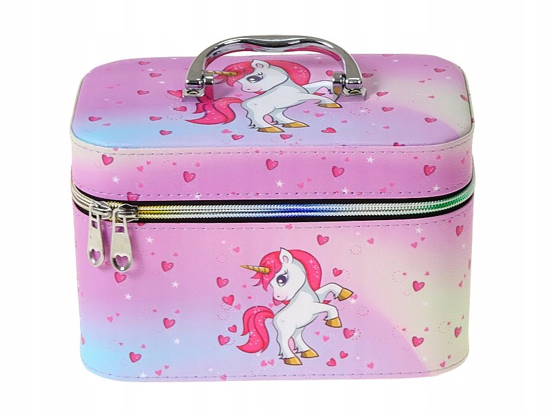 

Kuferek Kosmetyczka Walizka Jednorożec unicorn M