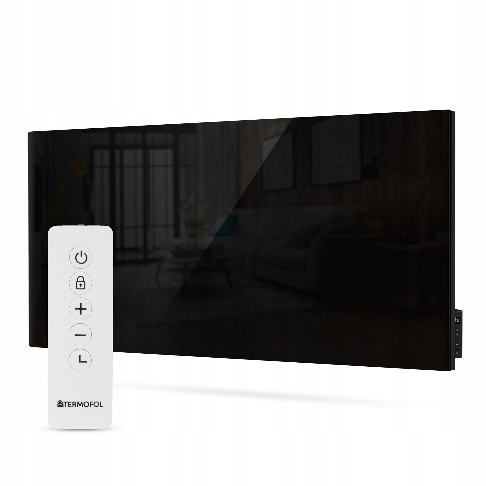 Sklenený infračervený vykurovací panel ovládaný pomocou aplikácie TF-GB700