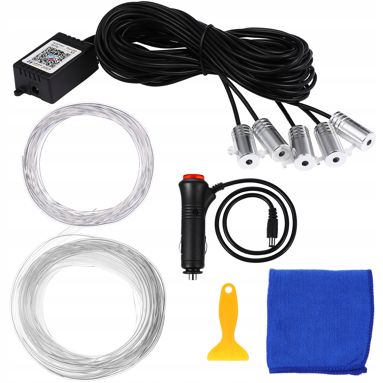 ŚWIATŁOWÓD EL WIRE LED RGB OTOCZONY PILOT 6M Typ samochodu Niezdefiniowany