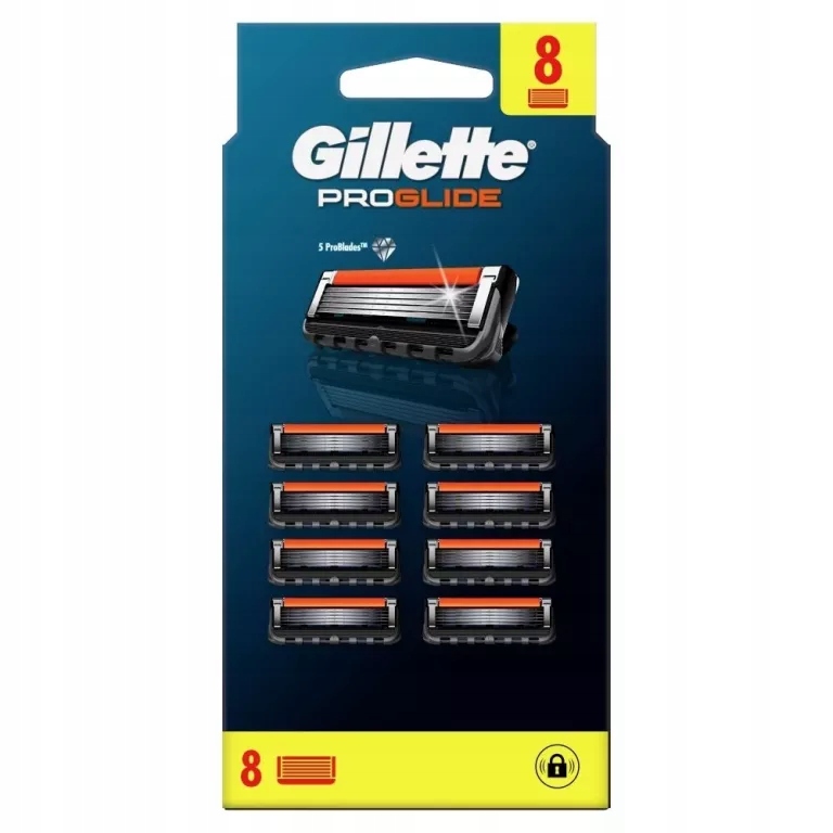Originální Vyměnitelné Náplně Na Holení Gillette Fusion Proglide 8 Ks