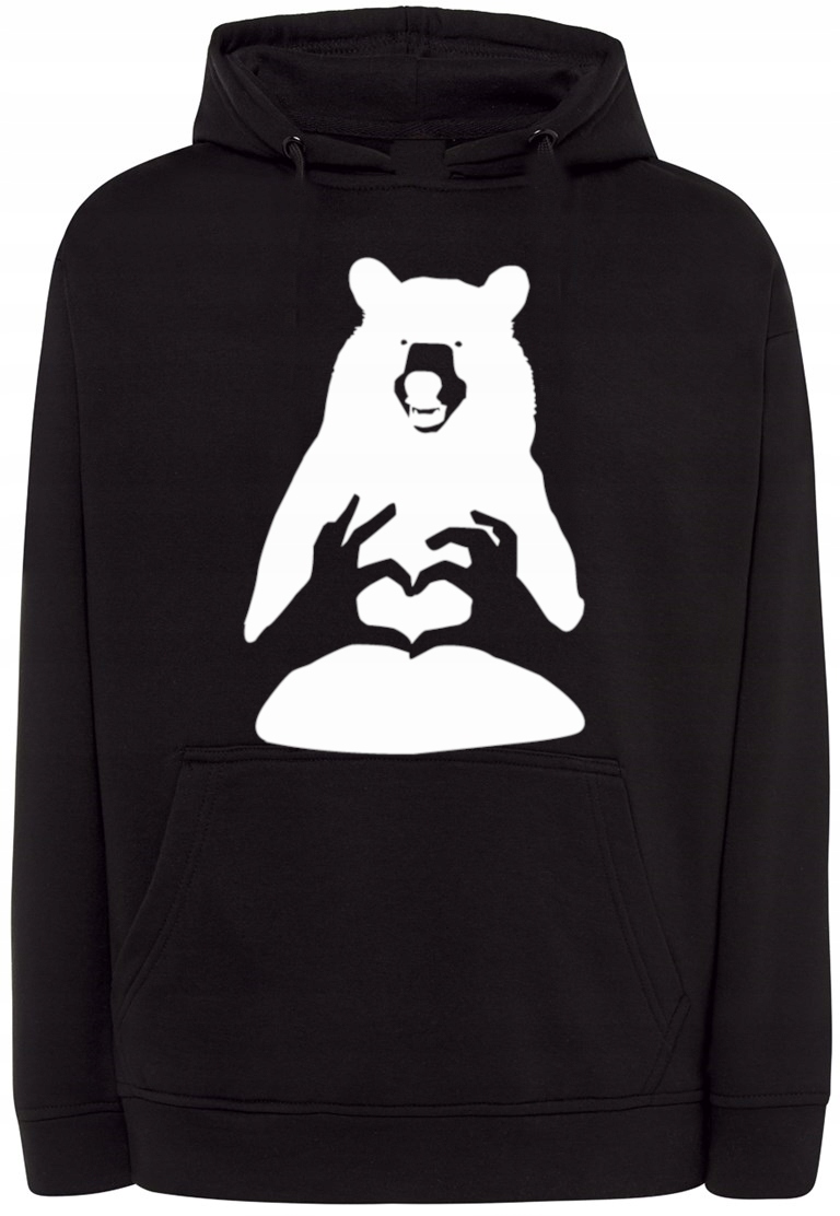 Pánská mikina s potiskem Medvěd Love Medvídek vel. 3XL
