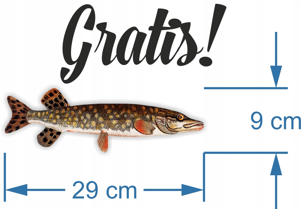 NAKLEJKA miarka do RYB WĘDKARSKA łódka 120 cm KARP Marka inna