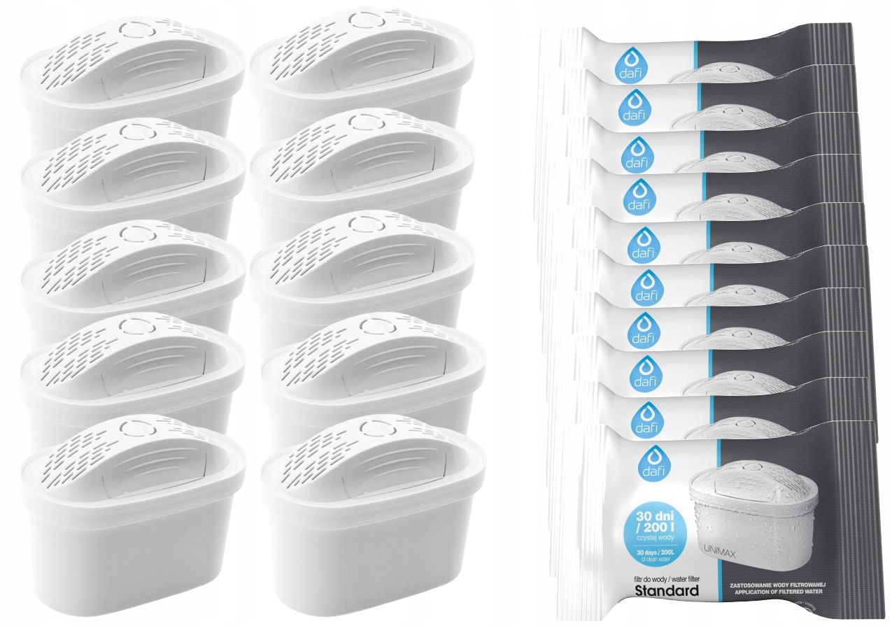 

Pakiet 10 Szt Filtr Wkład Dafi Unimax Do Brita