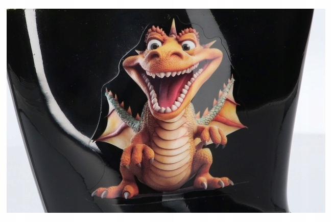 AMERICAN KAL22 WODOODPORNE KALOSZE GUMOWCE DZIECIĘCE ZE ŚCIĄGACZEM BLACK 32 Bohater brak