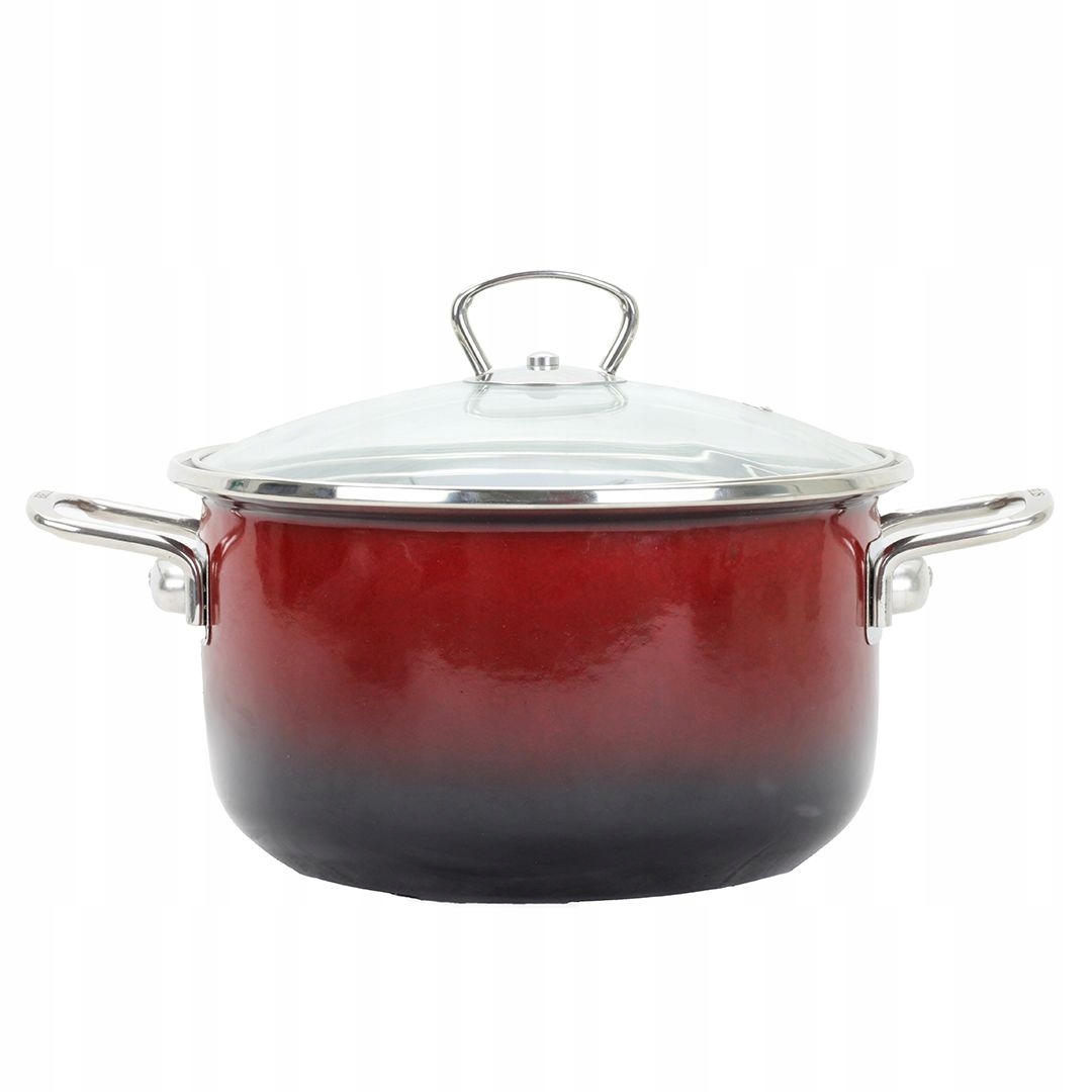 Belis Hrnec Hrnec S Poklicí 1,5 L 16 CM Ombre Červený