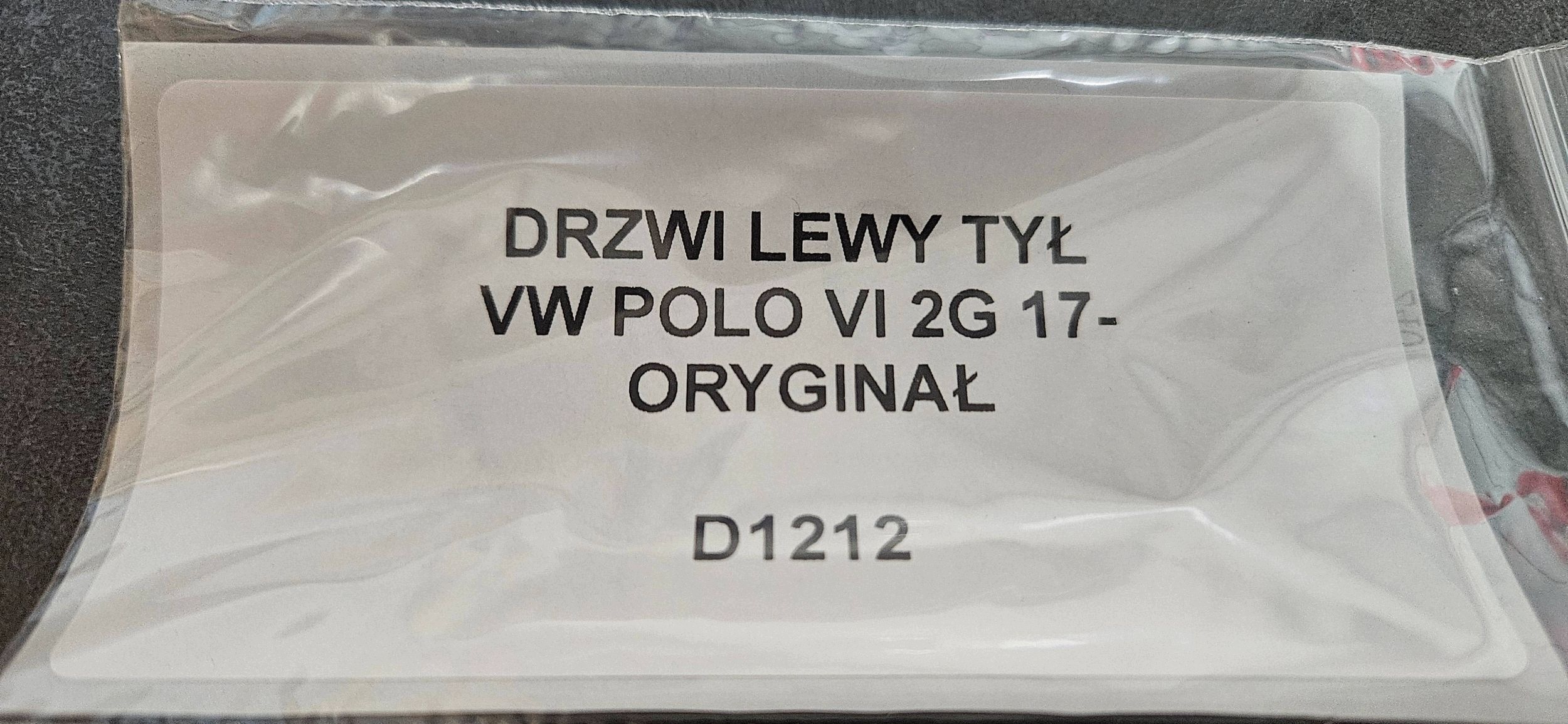 tür links heck VW POLO VI 2G 17- original