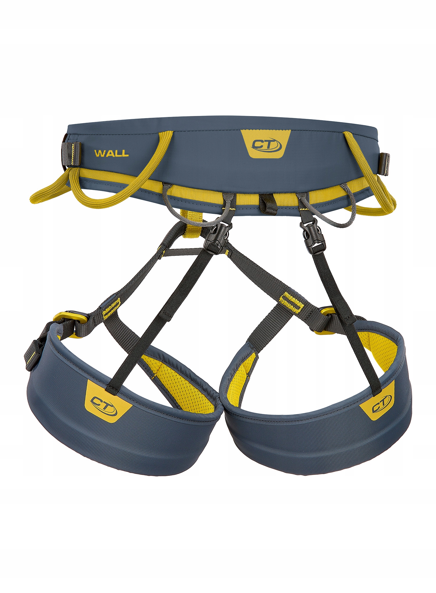 Uprząż wspinaczkowa Climbing Technology Wall - anthracite/mustard L-XL Kolor szary